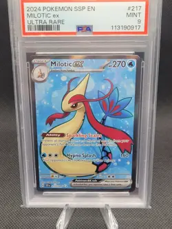 Pokemon Milotic ex PSA 9 Sv08: Surging Sparks 217/191 Ultra Rare Holo English - Image 1