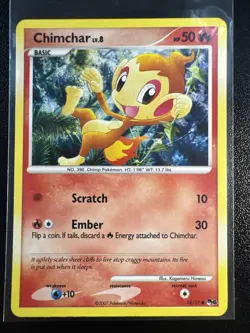 Pokemon Chimchar 14/17 Holo Lightly Played - Image 1