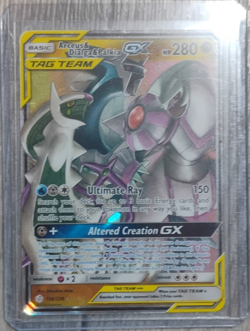 Pokemon TCG Arceus & Dialga & Palkia GX Ultra Rare 156/236 Holo English - Image 1
