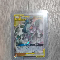 Pokemon TCG Arceus & Dialga & Palkia GX Ultra Rare 156/236 Holo English - Image 2
