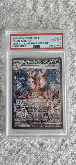 Pokemon 2023 OBF EN Charizard Ex #223 PSA 10 - Image 1