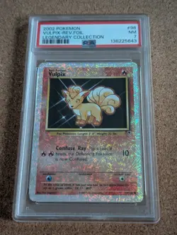 Pokemon Legendary Reverse Holo Vulpix 98 PSA 7 Near Mint - Image 3