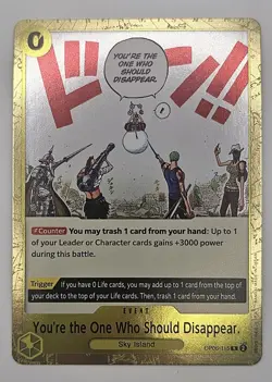 One Piece CCG You're the One Who Should Disappear OP06-115 Foil Rare Event Zoro - Image 1
