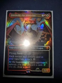 Lorehold, the Historian NM BORDERLESS FOIL SECRETS OF STRIXHAVEN MTG - Image 1