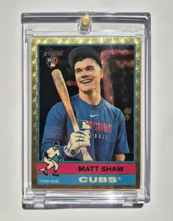 2025 Topps Heritage High Number Matt Shaw Superfractor 1/1 RC SSP Chicago Cubs - Image 1