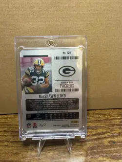 2025 Panini Optic MarShawn Lloyd RC Auto Packers 1/1 Printing Plate - Image 2