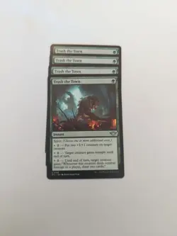 (4) Trash the Town *PLAYSET* Outlaws of Thunder Junction Regular NM MTG - Image 1