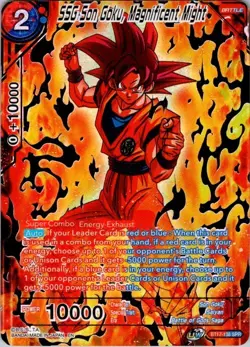SSG Son Goku Magnificent Might SPR BT17-138 Foil Dragon Ball Super Card Game NM - Image 1