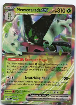 Meowscarada ex - 033 Promo Holo SV: Scarlet & Violet Promo Cards NM Pokemon - Image 1