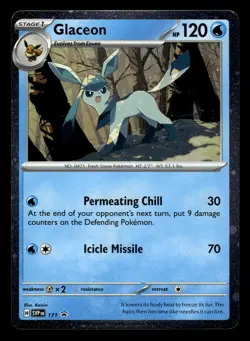 Leafeon SVP 170 Glaceon 171 Holo Black Star Promo Pokemon Card - Image 4