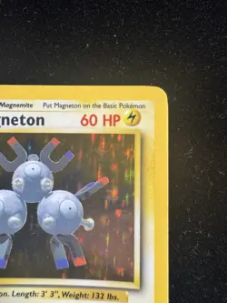 Magneton Holo Rare Pokemon Card 9/102 Base Set, Vintage 1999 WOTC TCG LP - Image 3