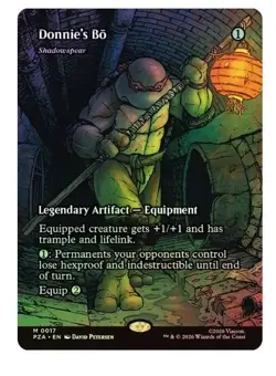 Donnie's Bo - Shadowspear - Foil - Borderless Teenage Mutant Ninja Turtles MTG - Image 1