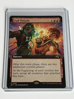 Full Throttle 386 MTG Aetherdrift 2025 Mint - 9.0 + Borderless Non Foil Rare - Image 1