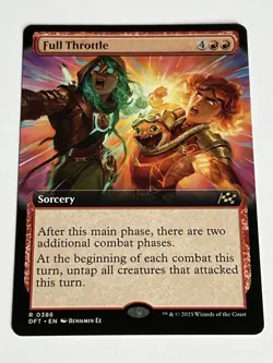 Full Throttle 386 MTG Aetherdrift 2025 Mint - 9.0 + Borderless Non Foil Rare - Image 4