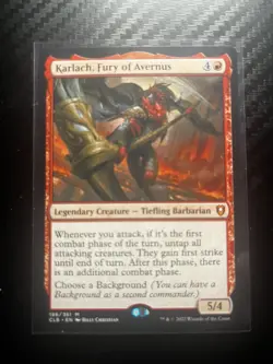 Karlach, Fury of Avernus Commander Legends: Battle for Baldur's Gate Regular - Image 1