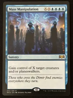 1x MTG Mass Manipulation - Ravnica Allegiance (RNA) #42 - Magic - Image 1