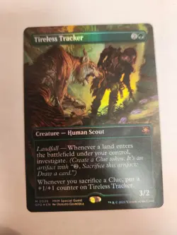 MTG, Tireless Tracker FOIL 26 (Borderless) Special Guests Foil Near Mint NM - Image 1