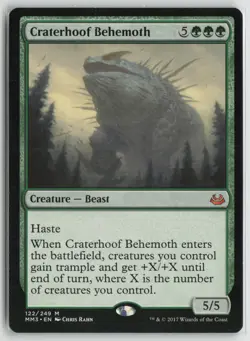 Craterhoof Behemoth Lightly Played Modern Masters 2017 Magic: The Gathering - Image 1