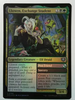 Lluwen, Exchange Student *FOIL Uncommon* Magic MtG x1 Secrets of Strixhaven - Image 1