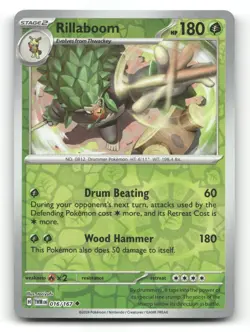 Rillaboom 016/167 - Twilight Masquerade Reverse Holo - Pokemon Card NM/M - Image 1