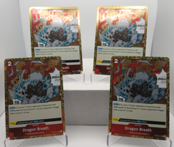 Dragon Breath Playset OP07-017 x4 - PRB02 Pirate Foil Reprint - One Piece TCG - Image 1
