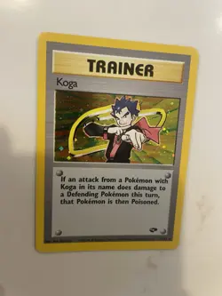 Pokemon TCG: Koga 19/132 Gym challenge holo rare 1999 WOTC vintage - Image 2