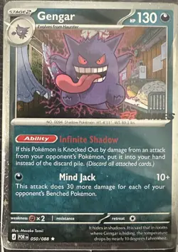 Pokemon - Gengar 050/088 EB Games Promo English SEALED - Image 1