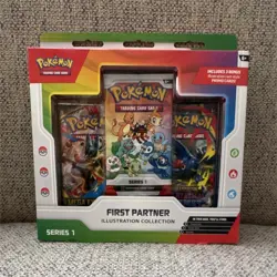 Pokemon TCG First Partner Illustration Collection Series 1 Box - Promo, Booster… - Image 1