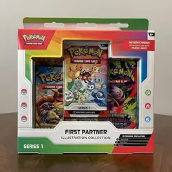 Pokemon TCG First Partner Illustration Collection Series 1 Promo Booster Box - Image 1