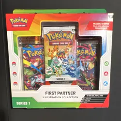 Pokemon TCG First Partner Illustration Collection Series 1 Promo Booster Box - Image 1