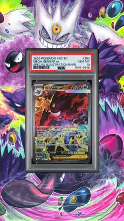 Pokemon 2026 Mega Gengar ex 284/217 SIR Ascended Heroes GEM MINT PSA 10 - Image 1