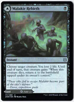 Malakir Rebirth Foil U Zendikar Rising 111 NM - Image 1
