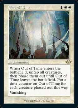 Out of Time (Retro Frame) - Light Play MTG Modern Horizons 2 - Image 1