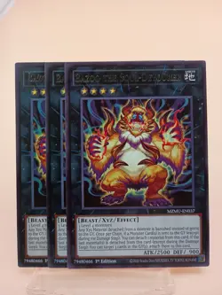 3x Bazoo the Soul-Devourer 1st Edition Rare MZMU-EN037 Yu-Gi-Oh! - Image 1