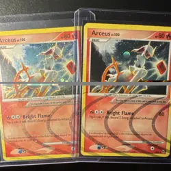 Pokemon ARCEUS Lv.100 Holo Card Lot 2x Arceus AR3 English TCG 2009 1 Has Swirl - Image 1