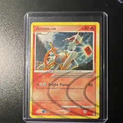 Pokemon ARCEUS Lv.100 Holo Card Lot 2x Arceus AR3 English TCG 2009 1 Has Swirl - Image 2