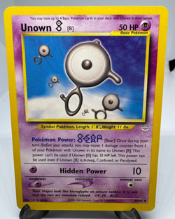 Vintage Pokemon Card Unown B Neo Revelation 1 - Image 1