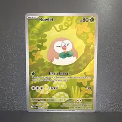 Pokemon TCG Rowlet 090/088 Perfect Order Illustration Rare Card - Image 1