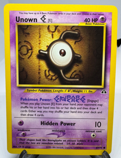 Vintage Pokemon Card Unown E Neo Discovery 2001 2 - Image 1