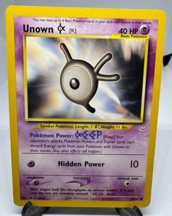 Vintage Pokemon Card Unown K Neo Revelation 2000 3 - Image 1