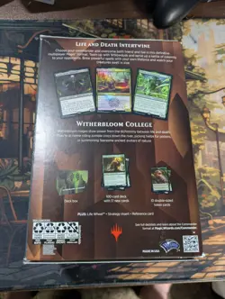 MTG - Strixhaven: School of Mages Witherbloom Witchcraft Commander Deck SEALED 630509959020 - Image 2