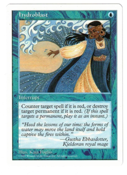 MTG HYDROBLAST 5TH EDITION COMMON BLUE INSTANT NM COUNTER RED PAUPER LEGACY EDH - Image 1