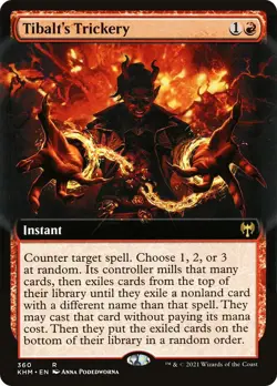 MTG Foil - Tibalt's Trickery (Extended Art) - 360 / NM / English - Image 1