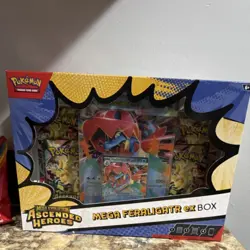 Pokemon Mega Feraligatr ex Ascended Heroes Booster Box Topper English TCG - Image 1