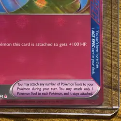 Pokemon: Hero's Cape 152/162 SV05: Temporal Forces Holo ACE SPEC Red Trainer - Image 4