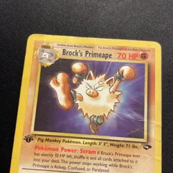 Brock's Primeape 1st Edition - Gym Challenge - Pokemon - [HP] - Image 2