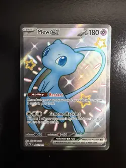 Pokemon TCG Mew EX 216/091 Paldean Fates Full Art Shiny Ultra Rare - Image 1