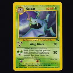 Golbat 34/62 Fossil Vintage WOTC Pokemon TCG LP - Image 1