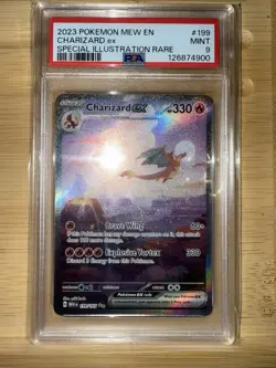 Pokemon Charizard ex Special Illustration Rare PSA 9 2023 #199/165 - Image 1