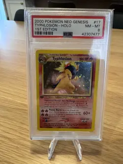Pokemon Typhlosion 17/111 Neo Genesis Holo 1st Edition Psa 8 Near Mint - Image 1